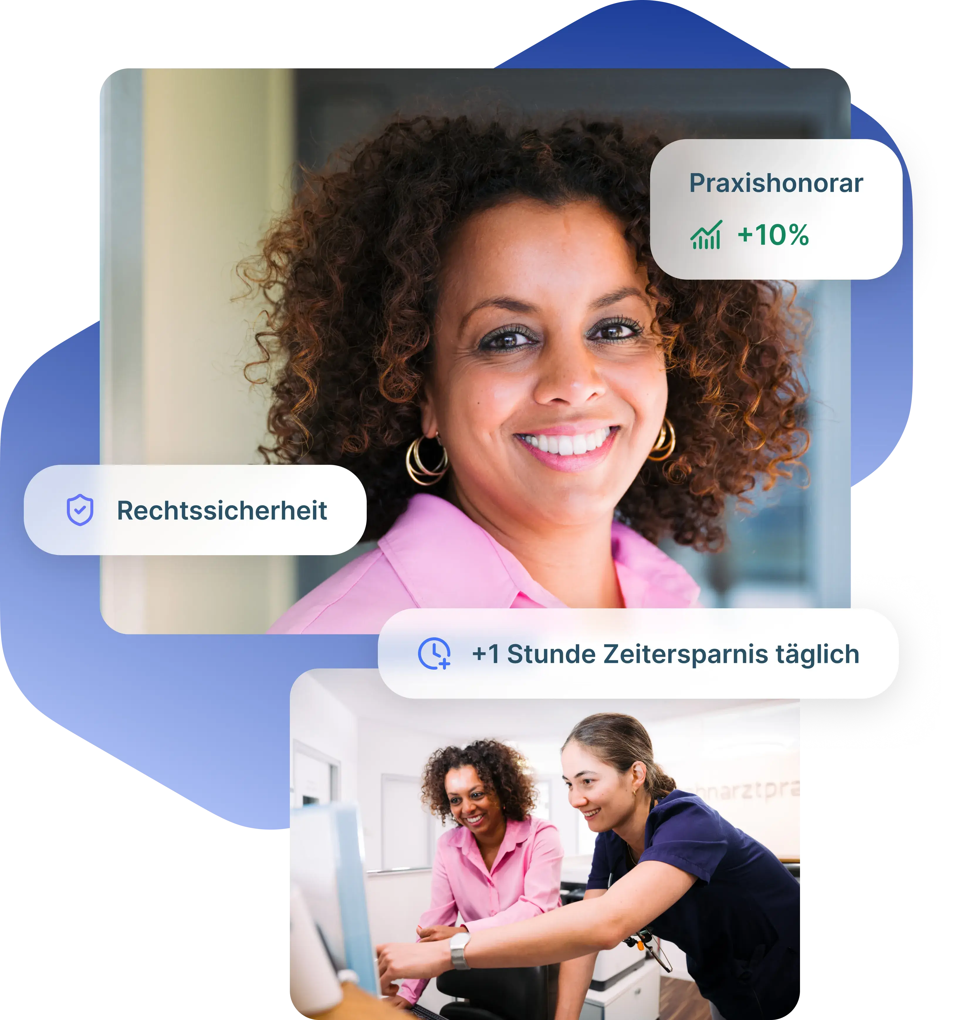 Sonia präsentiert das Webinar für Honorarabrechnung